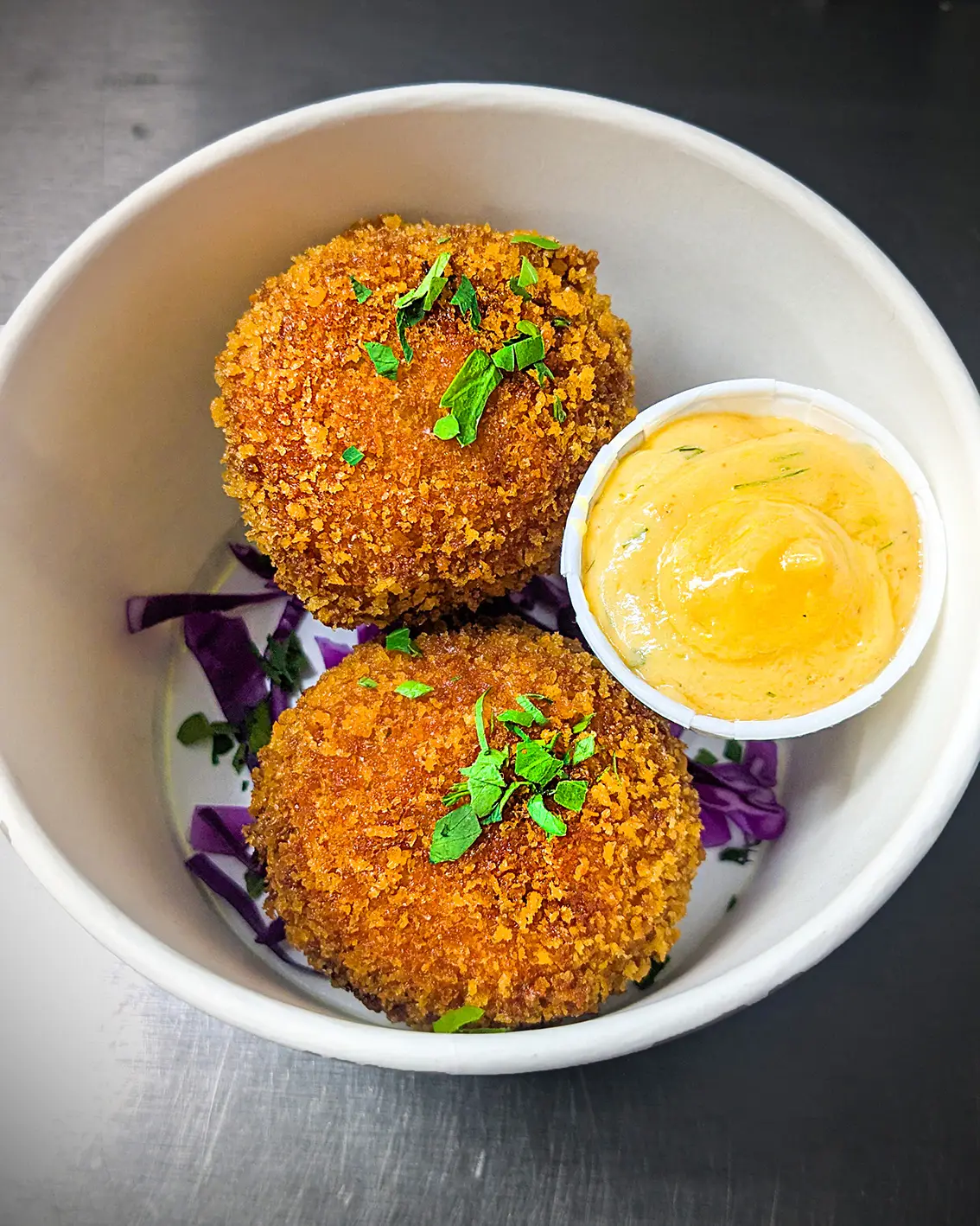Foraged Yukon morel croquettes from Klonbite Whitehorse
